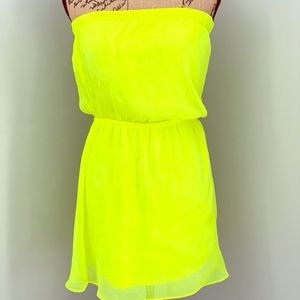 Bright Electric Yellow Express Dress